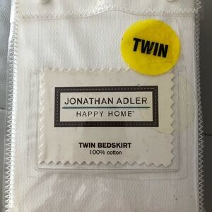 Jonathan Adler twin bed skirt